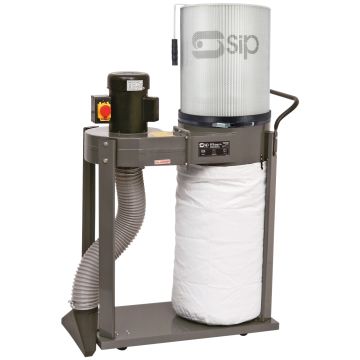 SIP 1HP Single Bag Dust Collector Package 230v