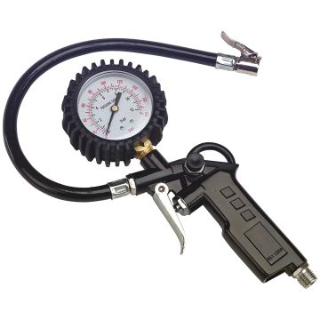 SIP Trade Tyre Inflator With Gauge Clip On Connector