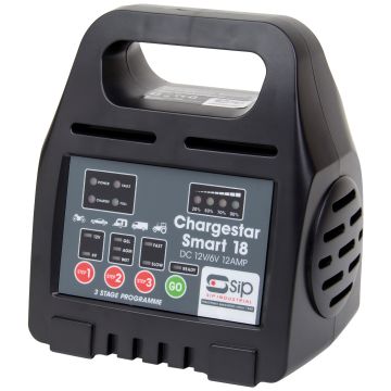 SIP Chargestar Smart 18 Automatic Battery Charger 6v/12v