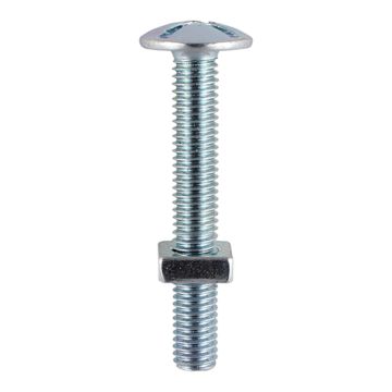 TIMCO Roofing Bolts & Square Nuts Zinc BAGGED