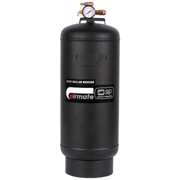 SIP Portable 24 Litre Air Tank With Pressure Gauge
