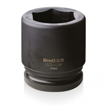 ISS 1-1/2" Drive Metric 6 Point Impact Sockets