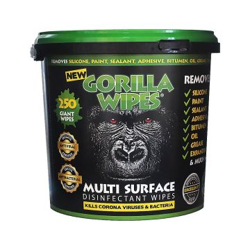Gorilla Greener Antiviral Antibacterial Multi-Surface Wipes Tub 250