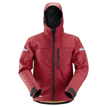 Snickers 1229 Hooded Softshell Jacket Red