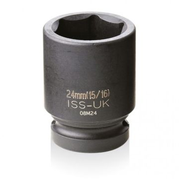 ISS 1/2" Drive Metric 6 Point Impact Sockets