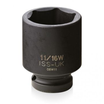 ISS 1/2" Drive Whitworth 6 Point Impact Sockets