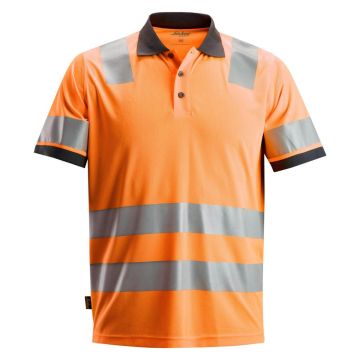Snickers 2730 AllroundWork Hi-Vis Polo Shirt Class 2 Orange