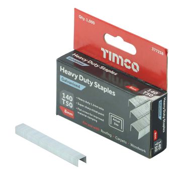 TIMCO Heavy Duty Chisel Point Galvanised Staples