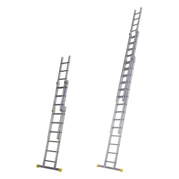 Werner 577 Series Aluminium Square Rung Triple Section Ladder