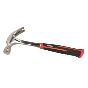 Hilka Pro Craft Claw Hammer All Steel Shaft Soft Grip 20oz