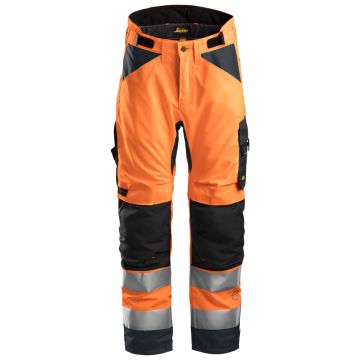 Snickers 6639 AllroundWork Hi-Vis 37.5 Insulated Trousers+ Class 2 Orange