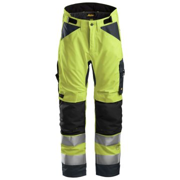 Snickers 6639 AllroundWork Hi-Vis 37.5 Insulated Trousers+ Class 2 Yellow