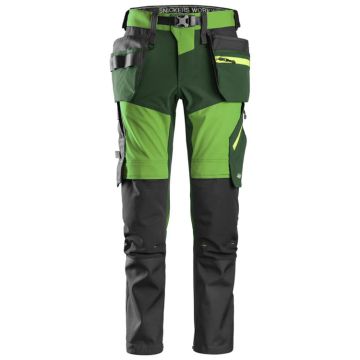 Snickers 6940 SoftShell Stretch Trousers+ Green