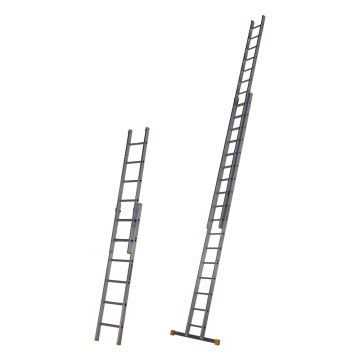 Werner 722 Series Aluminium D Rung Double Section Ladder