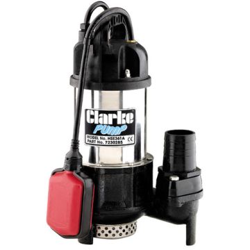Clarke HSE361A Stainless Steel Submersible Dirty Water Pump 360 Ltr/Min 110v