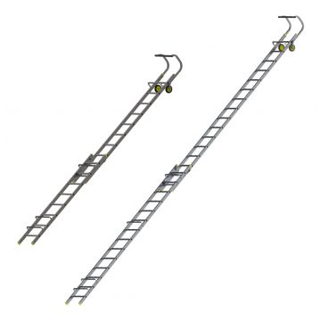 Werner 77100 Series Aluminium Double Section Roof Ladder
