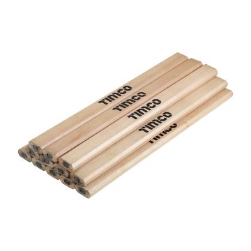 TIMCO Carpenters Pencils 180mm 12 Pieces
