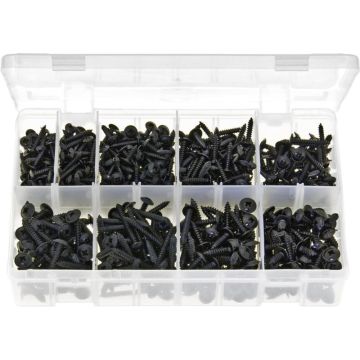 Self Tappers Black Flanged Pozi Assortment
