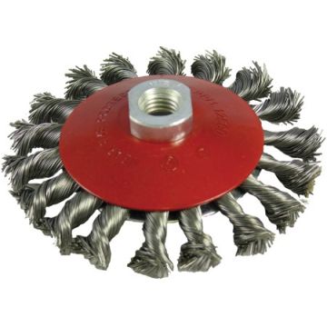 Abracs Twist Knot Wire Bevelled Conic Brushes