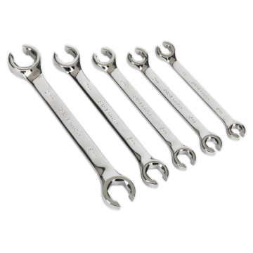Sealey Flare Nut Spanner Set 5pc Metric