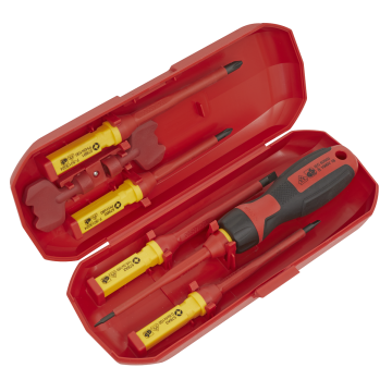 Sealey Screwdriver Set Interchangeable 8pc - VDE Approved