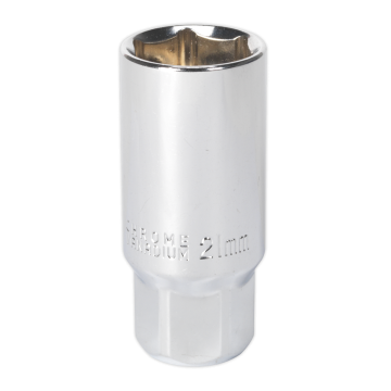 Sealey Spark Plug Socket 21mm 3/8"Sq Drive Magnetic