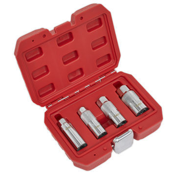 Sealey Spark Plug Socket Set 4pc 3/8"Sq Drive
