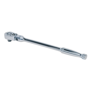 Sealey Ratchet Wrench Flexi-Head 300mm 3/8"Sq Drive Pear-Head Flip Reverse