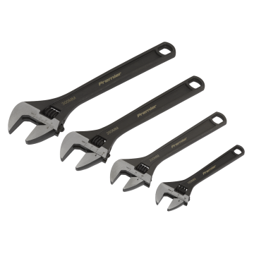 Sealey Premier Adjustable Wrench Set 4 Piece