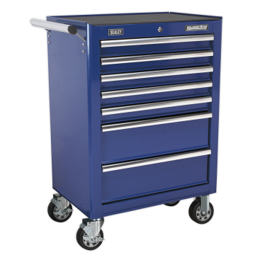 Sealey Rollcab 7 Drawer with Ball-Bearing Slides - Blue