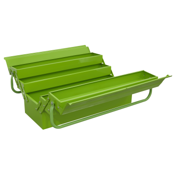 Sealey Cantilever Toolbox 4 Tray 530mm Hi-Vis Green