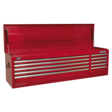 Sealey Topchest 10 Drawer with Ball-Bearing Slides Heavy-Duty - Red