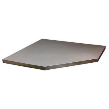 Sealey Superline Pro Stainless Steel Worktop for Modular Corner Cabinet 865mm