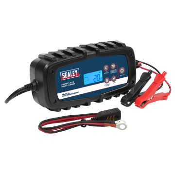 Sealey Compact Auto Smart Charger & Maintainer 6.5A 6/12V