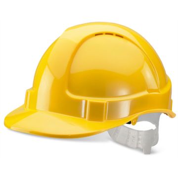 Beeswift Economy Vented Safety Helmet Yellow
