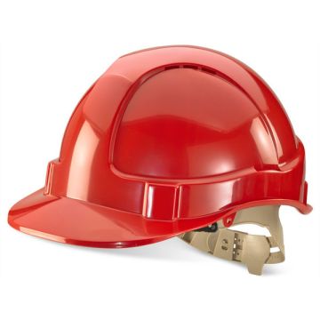 Beeswift Vented Safety Helmet Red