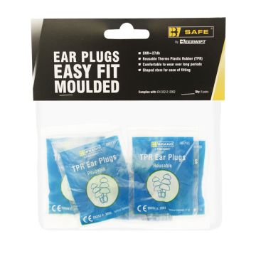 Beeswift TPR Easy Fit Ear Plugs Pack 5