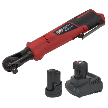Sealey CP1209 12v SV12 Series Cordless Ratchet Wrench Kit 1/2" Square Drive
