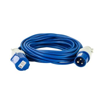 Defender 14m Extension Lead 16A 1.5mm Cable Blue 230v