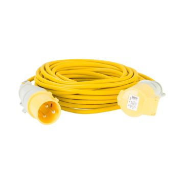 Defender 110v Extension Leads 32A 2.5mm Yellow