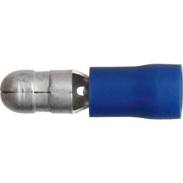 Pk 100 Terminals Blue Bullet 5.0mm