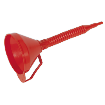 Sealey Funnel with Flexible Spout & Filter Medium &Oslash;160mm