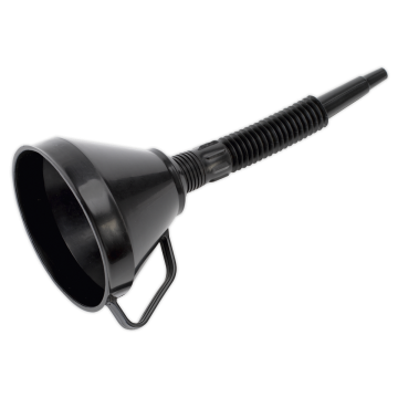 Sealey Funnel with Flexible Spout & Filter Ø160mm