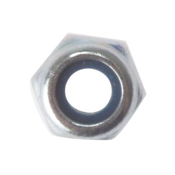 Forgefix Hexagonal Nuts With Nylon Inserts Zinc Plated