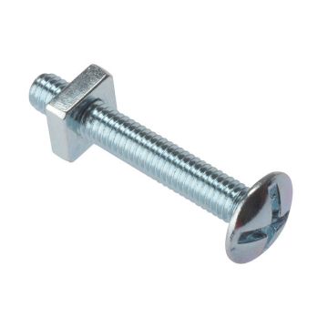 Forgefix Roofing Bolts With Square Nuts Zinc Plated