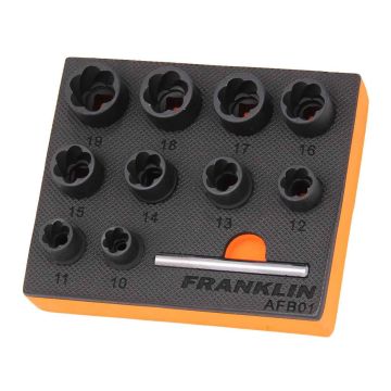 Franklin XF 10 Piece Impact Bolt Extractor Set 3/8" Drive