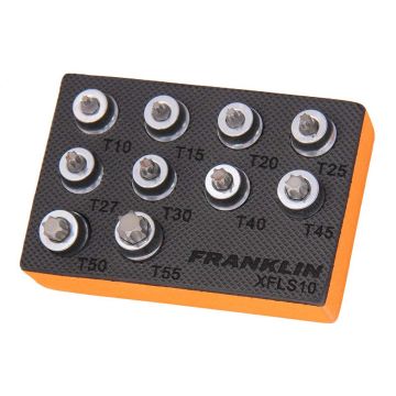 Franklin XF 10 Piece Low Profile Star Socket Set 3/8" Drive