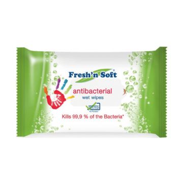 Fresh n Soft Antibacterial Wet Wipes Pack 60