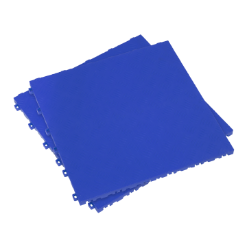 Sealey Polypropylene Floor Tile 400 x 400mm - Blue Treadplate - Pack of