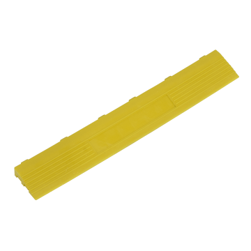 Sealey Polypropylene Floor Tile Edge 400 x 60mm Yellow Female - Pack of